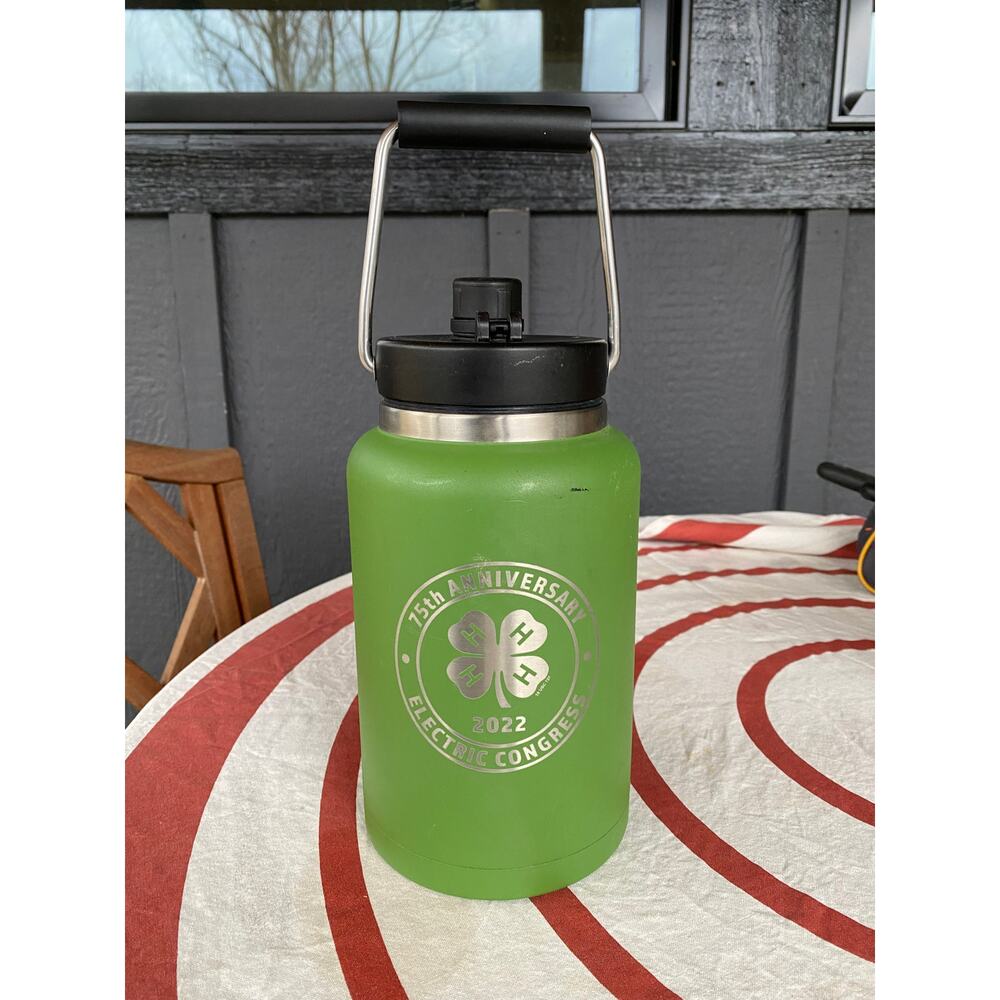 RTIC 1/2 Gallon Metal‎ Jug with Screw Top Lid & Pour Spout NC 4H Souvenir